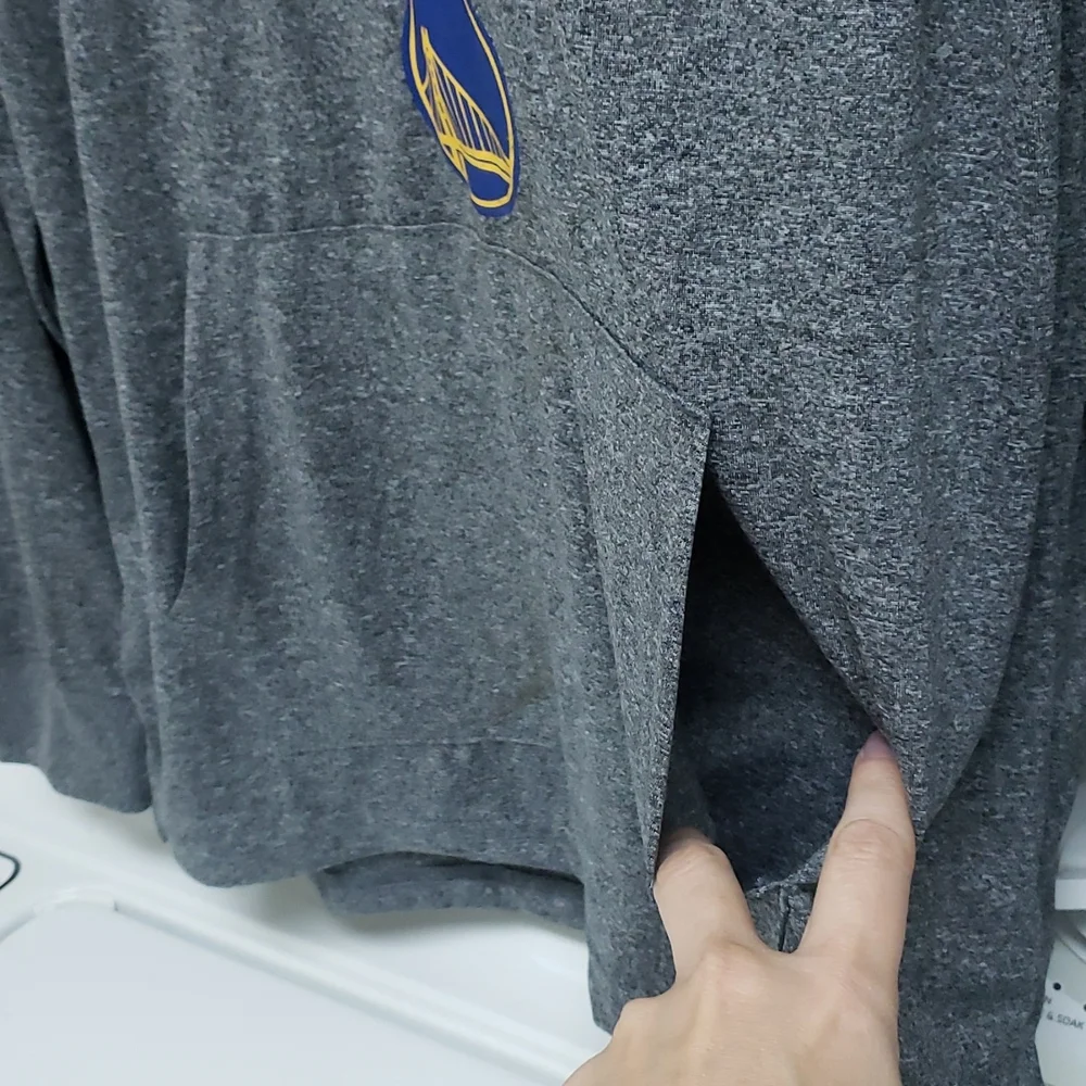 Golden Warriors Long Sleeve Hooded Shirt (S) - Picture 3 of 7